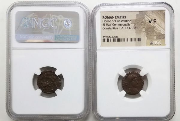Bronze Roman Gladiator Coin