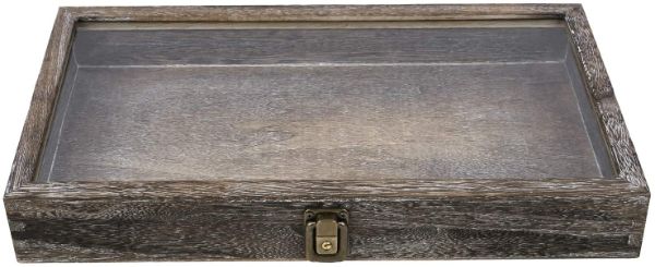 Mooka natural wood jewelry display case